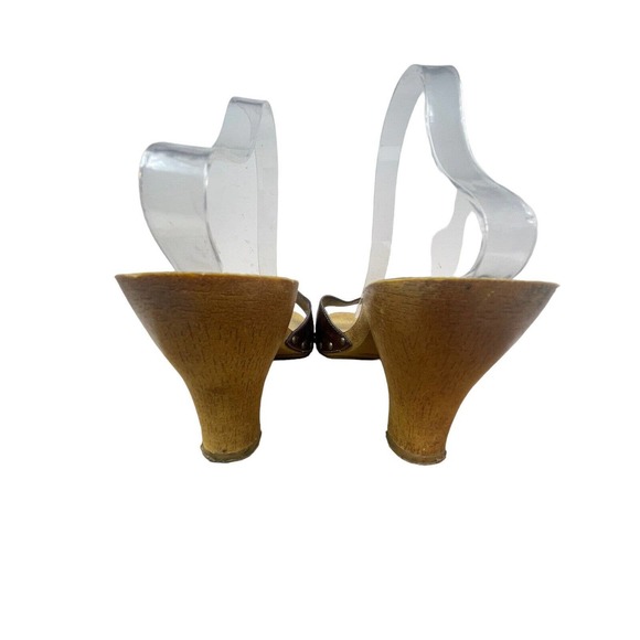 Lower East Side Vintage Heels Leather Strap~Buckle Detail~Y2K/90's~Sz 10 - Picture 4 of 10